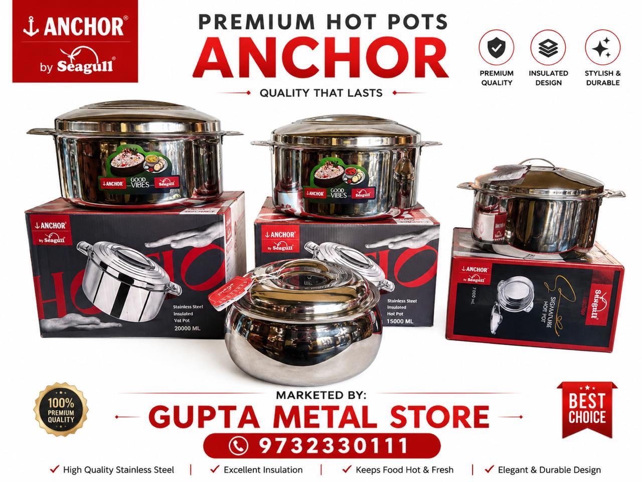 Anchor Insulated Hot Pots by Anchor by Seagull